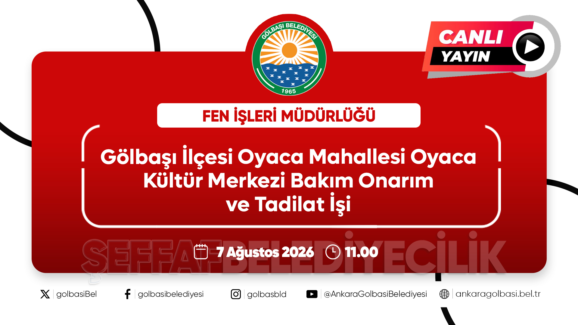 OYACA KÜLTÜR MERKEZİ BAKIM ONARIM VE TADİLAT İŞİ